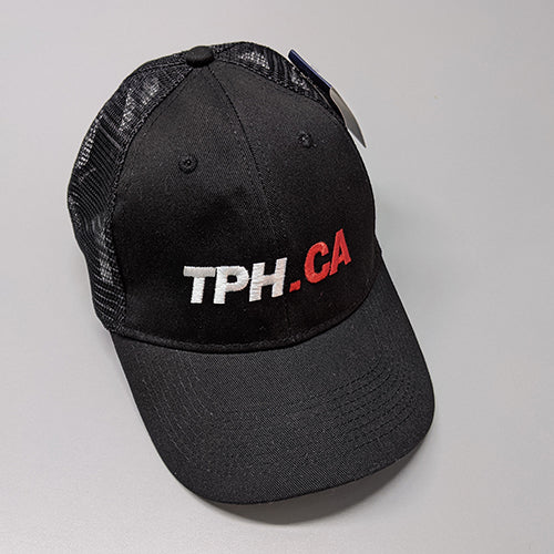 Single Trucker Mesh Cap Black with TPH Webmark